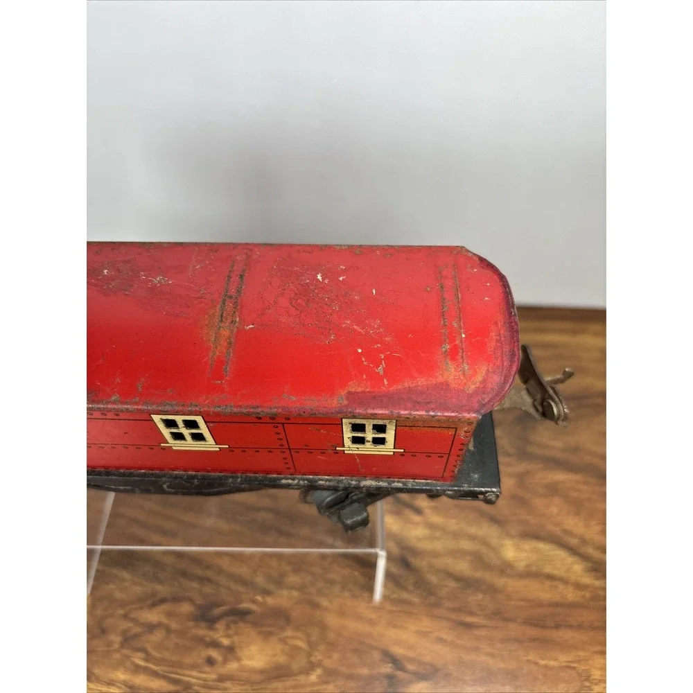 Lionel O27 Gauge Pre-War 8-Wheel Lionel RR Lines 1682‎ Red Cupola Caboose
